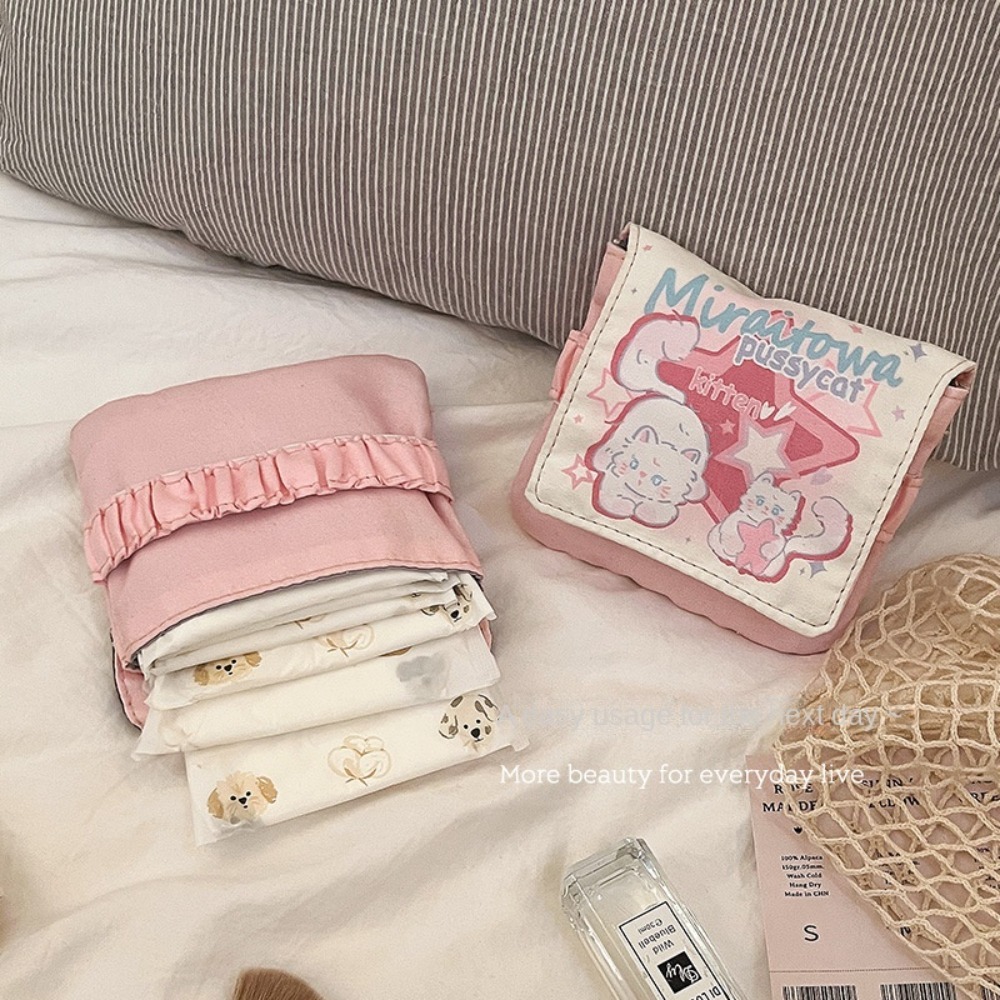Cable Organizer Bag - 미니 데이터 케이블 정리함 생리대 가방