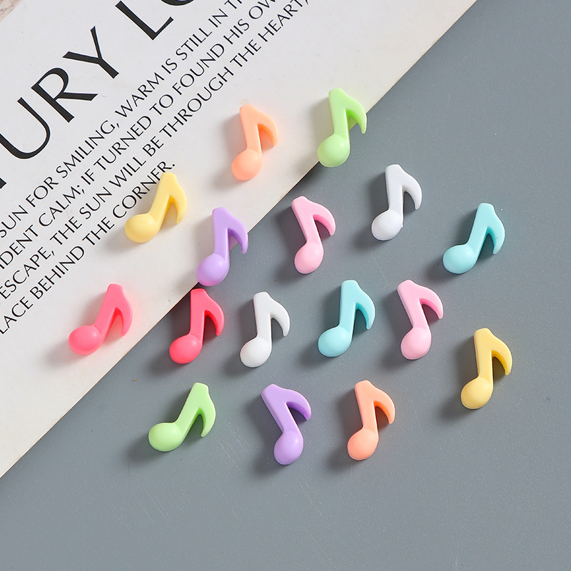 Y2K Tech Accessories - 10Pcs Kawaii Y2K 달콤한 다채로운 음표