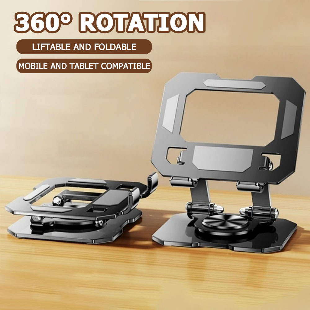 Tech Desktop Accessories - 360도 회전 태블릿/폰 거치대, 조절 가능한