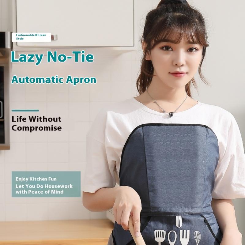 한국 스타일 자동 노타이 앞치마 방수 오일 방지 기술  - Tech Accessories Logo 리뷰 및 가격