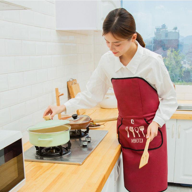 한국 스타일 자동 노타이 앞치마 방수 오일 방지 기술  - Tech Accessories Logo 리뷰 및 가격