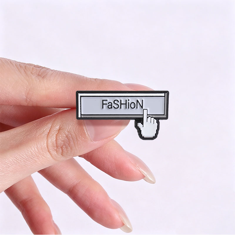 픽셀 커서 패션 텍스트 에나멜 핀 Y2K 레트로 브로치 - Tech Accessories To Gift 리뷰 및 가격