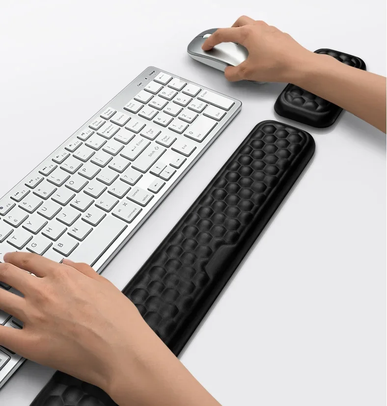 손목 마우스 및 키보드 보호 패드 마사지 텍스처 PC  - Keyboard Wrist Pad Leather 리뷰 및 가격