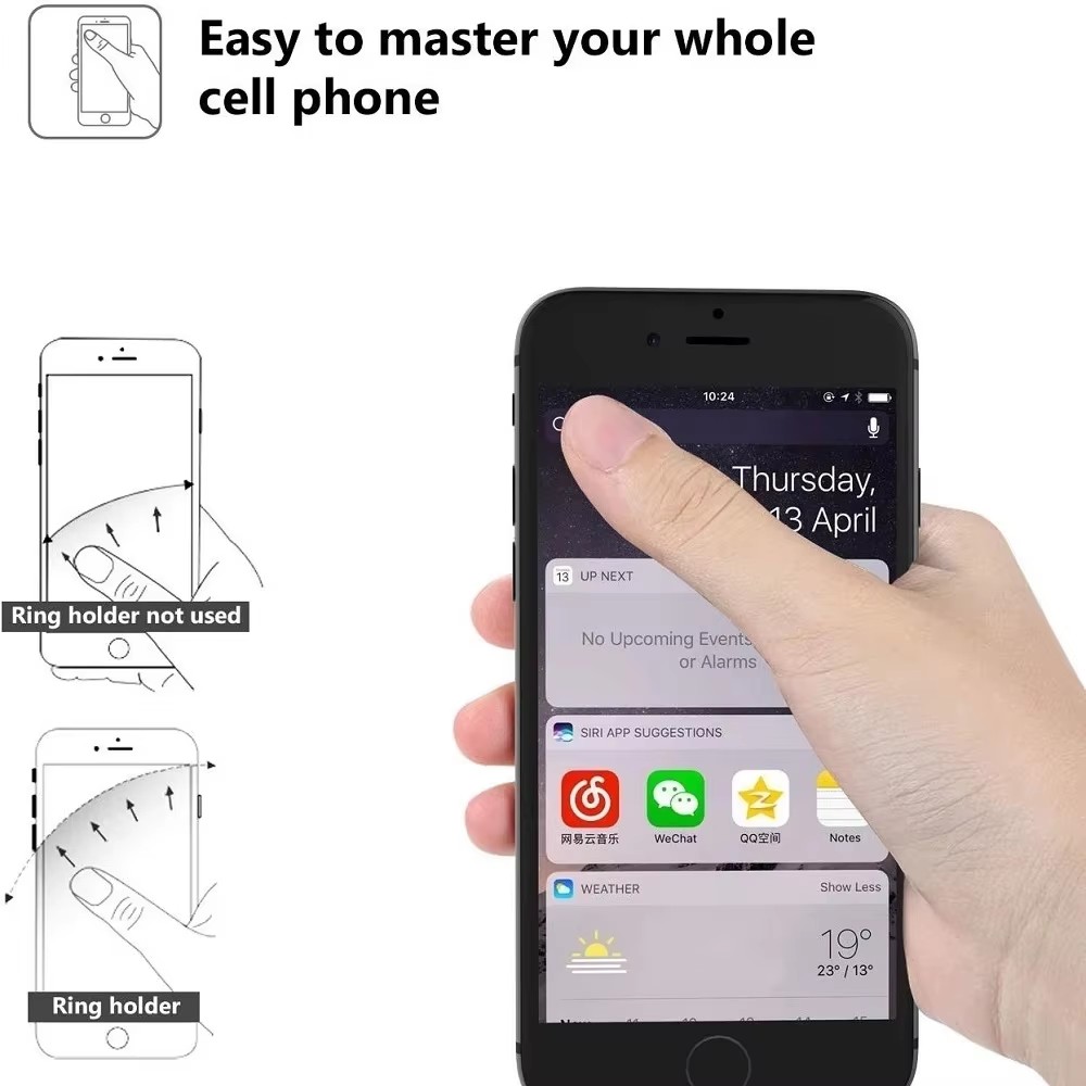 아이폰 샤오미용 손가락 링 휴대폰 거치대 스티커 스탠드 - Mobile Tech Accessories 리뷰 및 가격