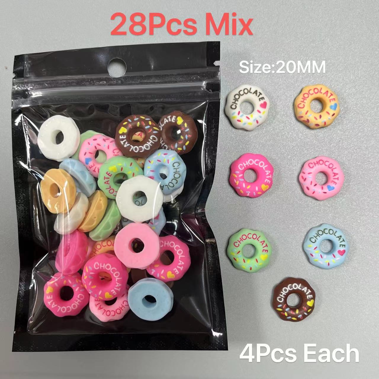 귀여운 만화 송진 캔디 글리터 다이아몬드 롤리팝 도넛  - Y2K Tech Accessories 리뷰 및 가격